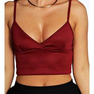 NWT Boohoo Scuba Plunge Bralette